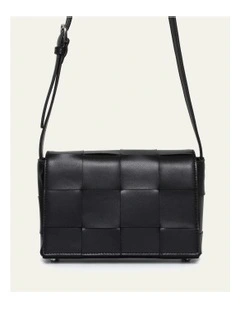 Honey Cross Body Bag in Black Leather