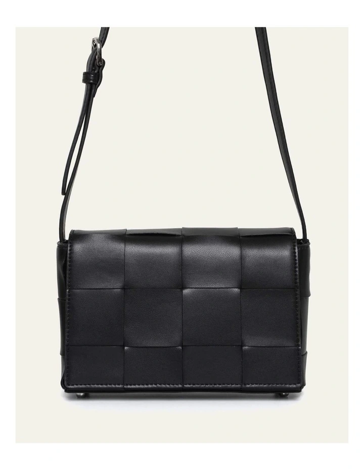 Honey Cross Body Bag in Black Leather image 1
