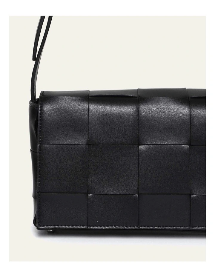 Honey Cross Body Bag in Black Leather image 3