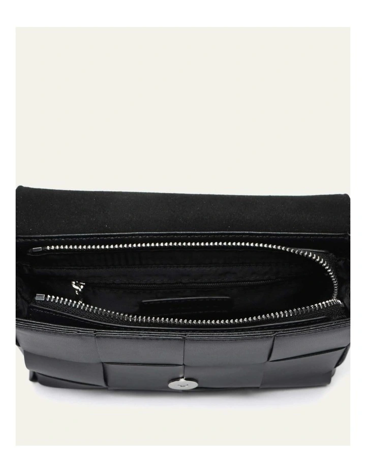 Honey Cross Body Bag in Black Leather image 5