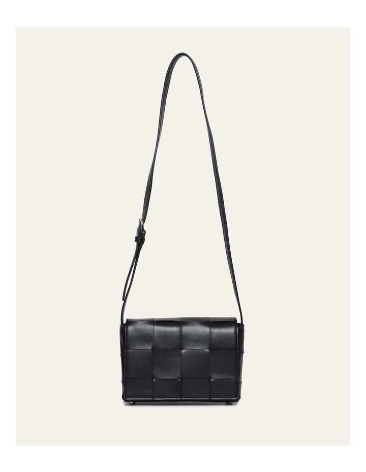 Honey Cross Body Bag in Black Leather image 6