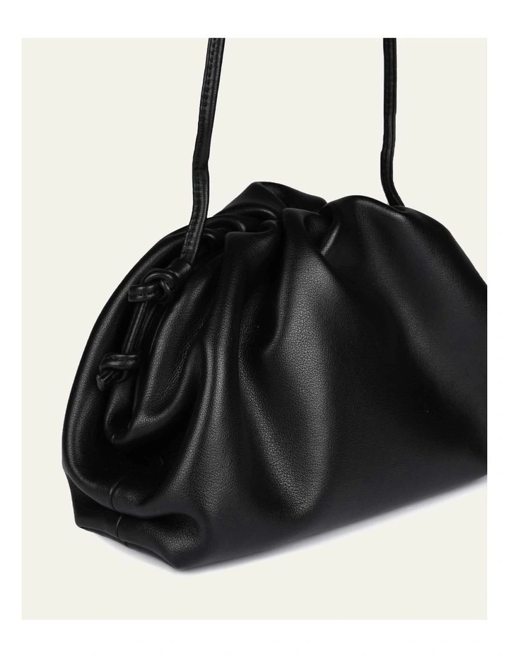 Bambie Cross Body Bag in Black Leather image 3