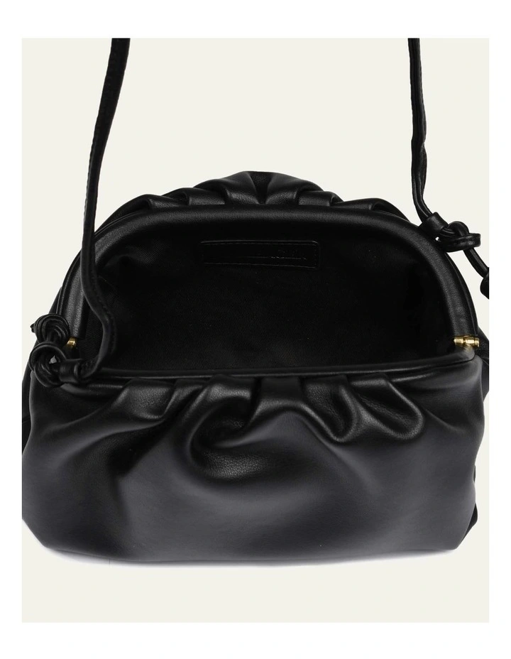 Bambie Cross Body Bag in Black Leather image 5