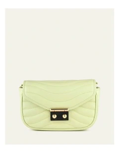 Maya Cross Body bag in Honeydew Green Leather