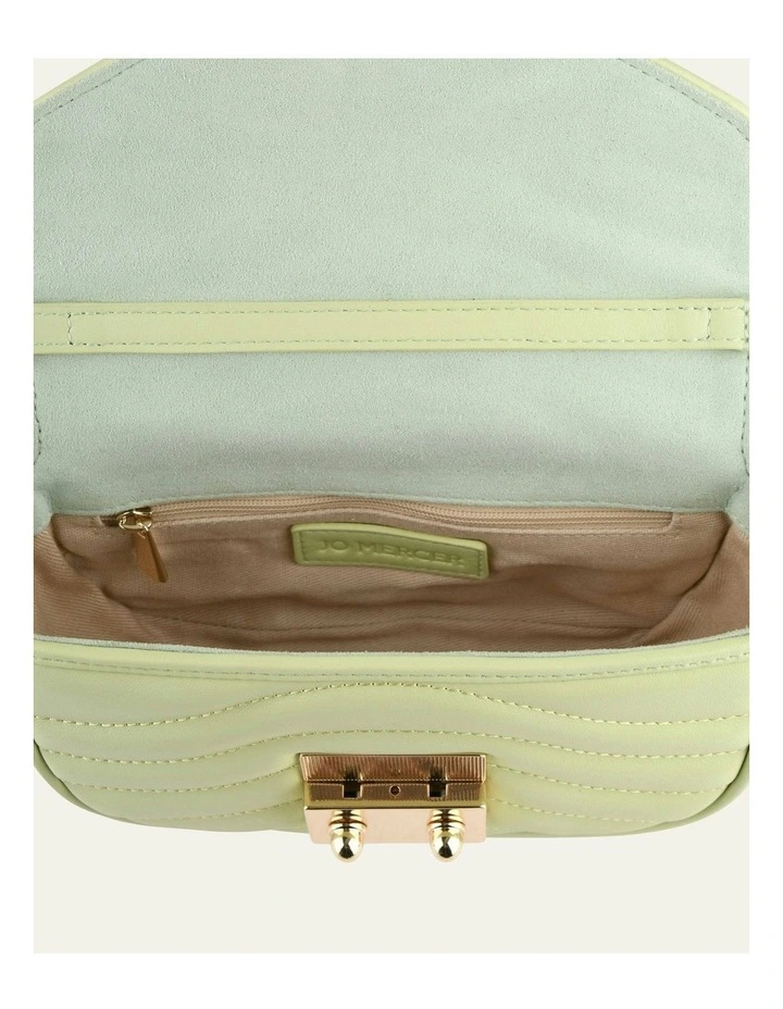 Maya Cross Body bag in Honeydew Green Leather image 4