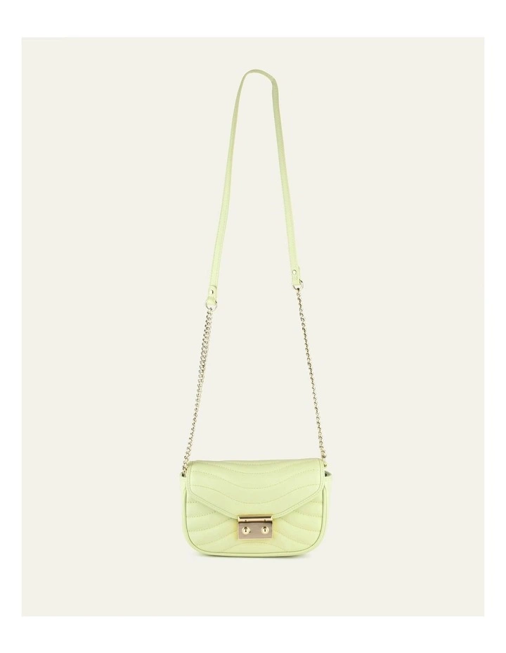 Maya Cross Body bag in Honeydew Green Leather image 6