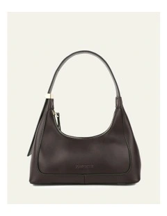 Isabel Shoulder Bag in Espresso Leather