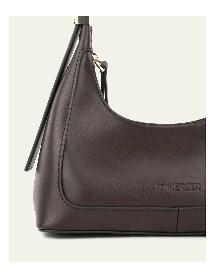 Isabel Shoulder Bag in Espresso Leather image 3