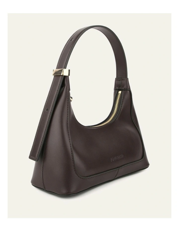 Isabel Shoulder Bag in Espresso Leather image 4