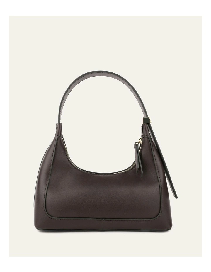 Isabel Shoulder Bag in Espresso Leather image 5