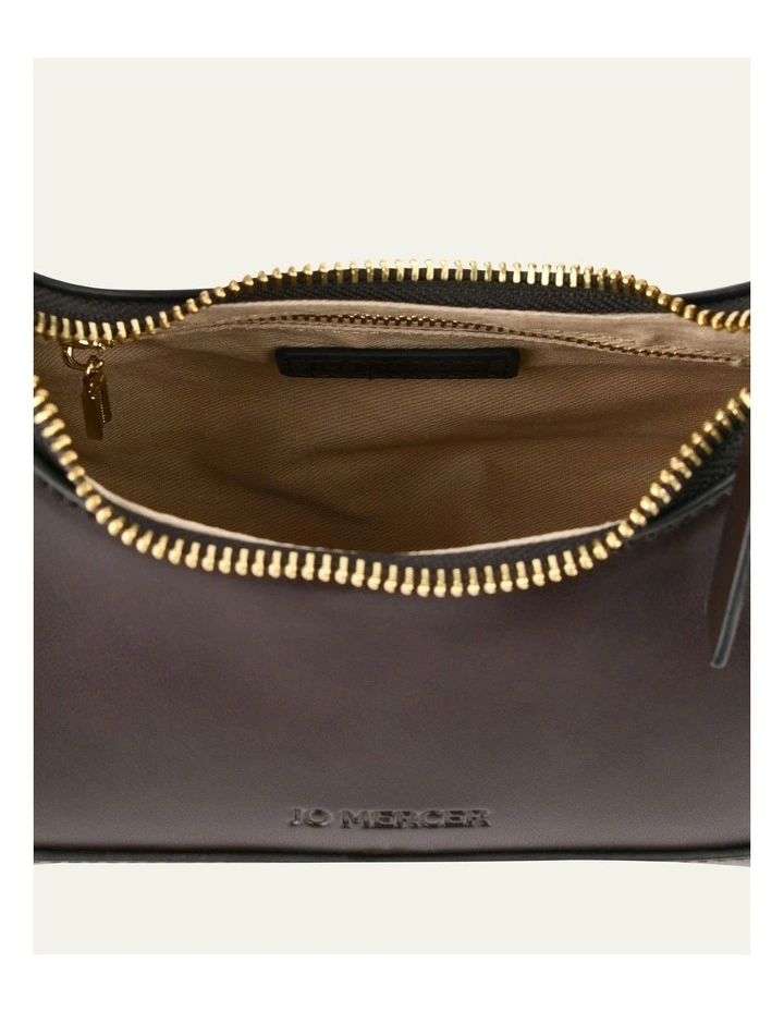 Isabel Shoulder Bag in Espresso Leather image 6