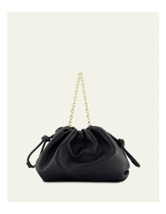 Pippa Crossbody Bag in Black Leather