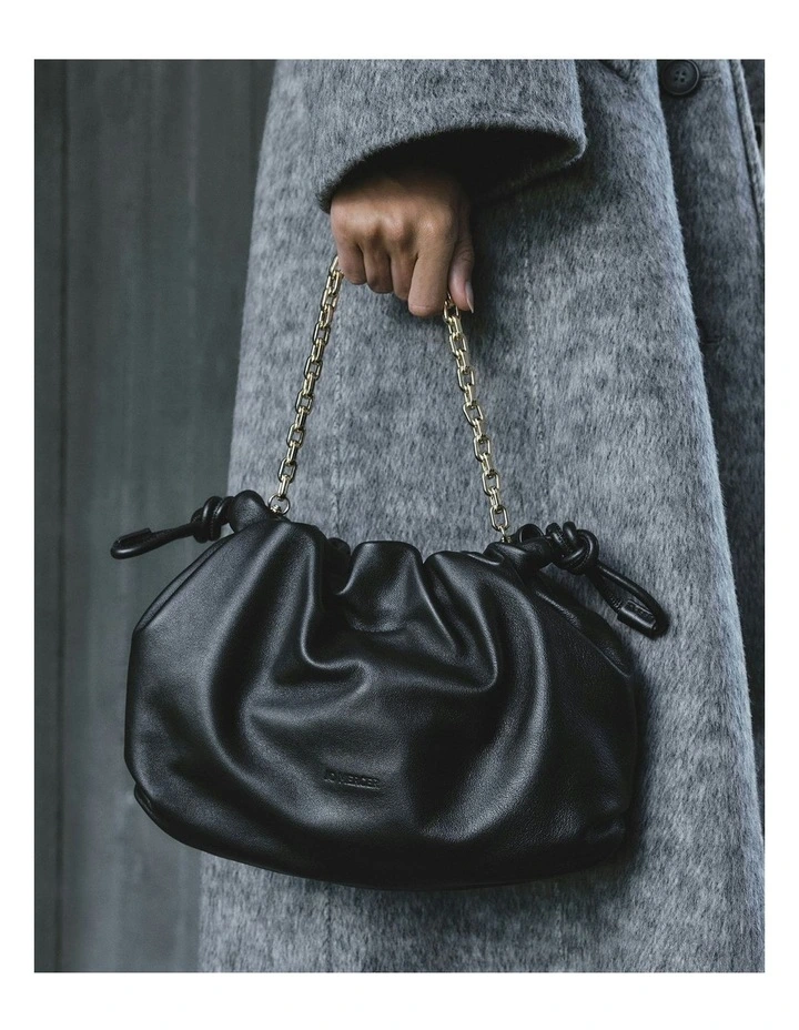 Pippa Crossbody Bag in Black Leather image 2