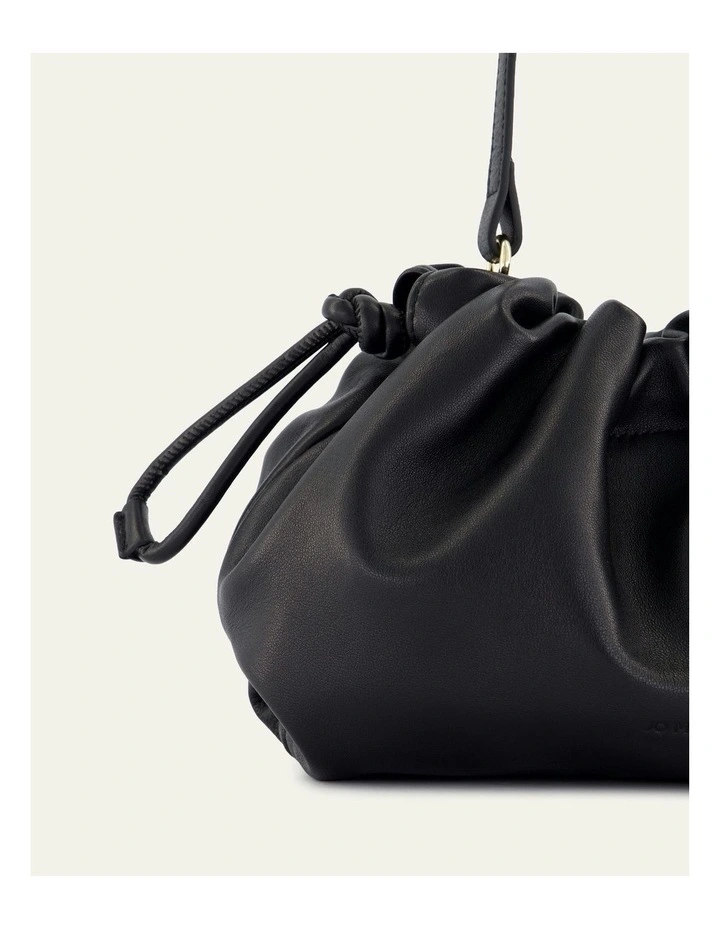 Pippa Crossbody Bag in Black Leather image 3
