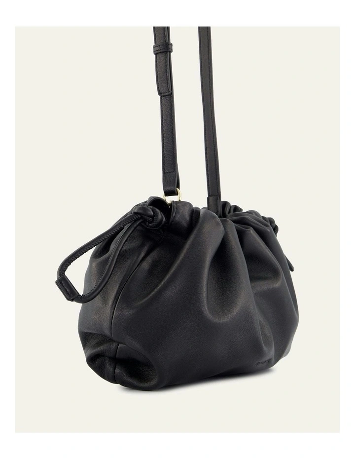 Pippa Crossbody Bag in Black Leather image 4
