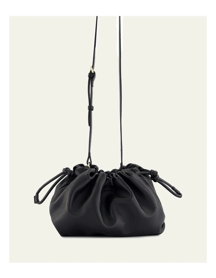 Pippa Crossbody Bag in Black Leather image 6