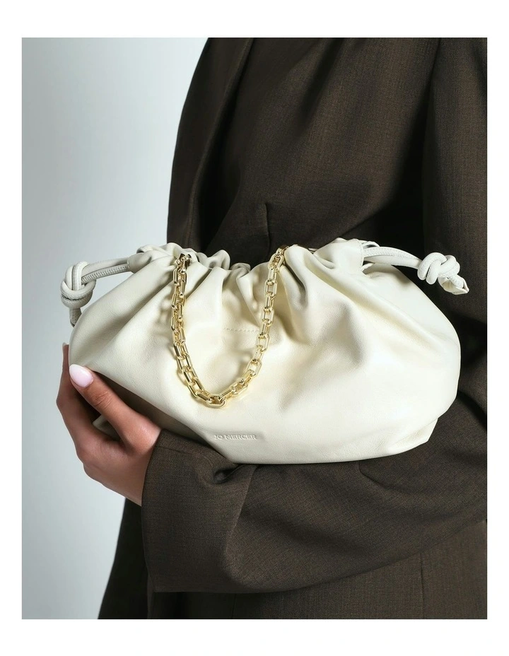 Pippa Crossbody Bag in Off White Leather image 2