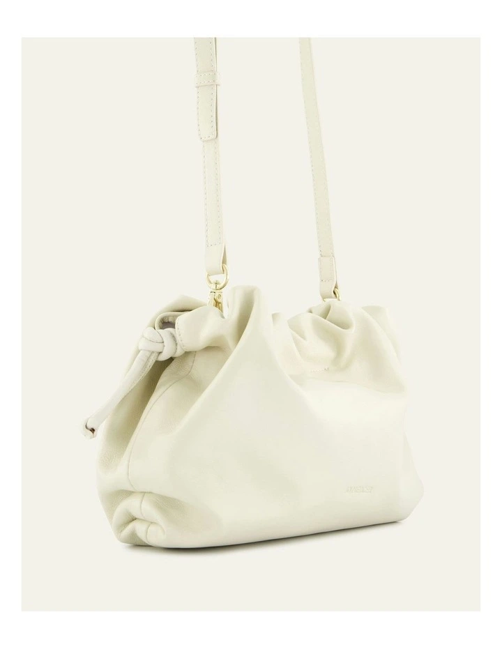 Pippa Crossbody Bag in Off White Leather image 4