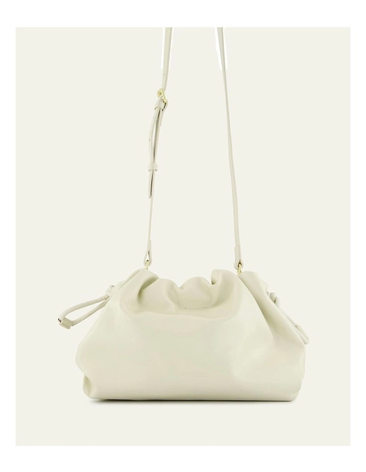 Pippa Crossbody Bag in Off White Leather image 7