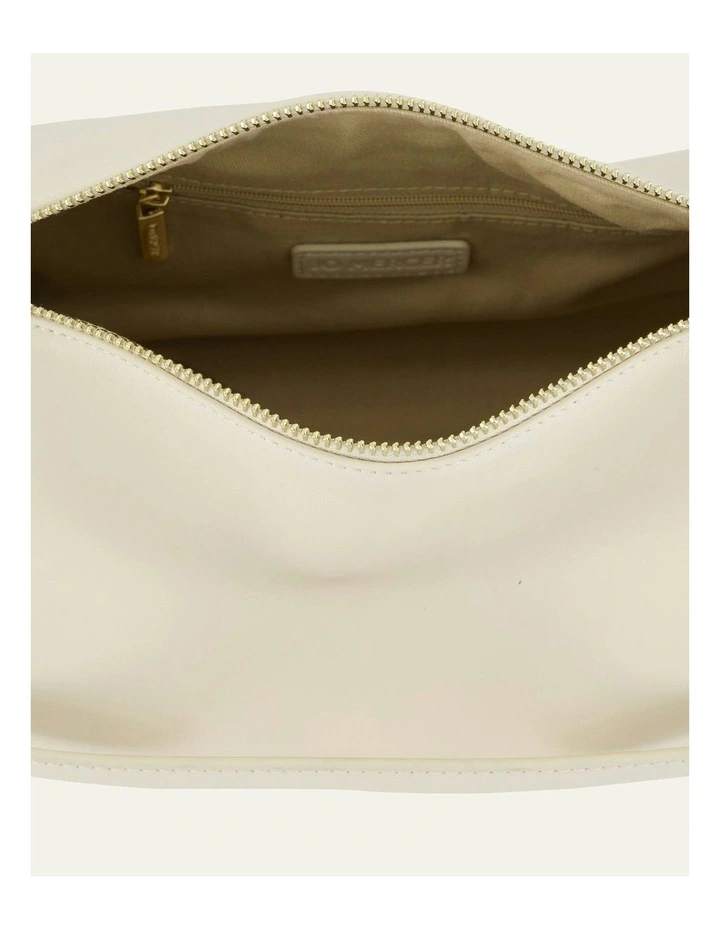 Sylvie Crossbody Bag in Off White Leather image 4