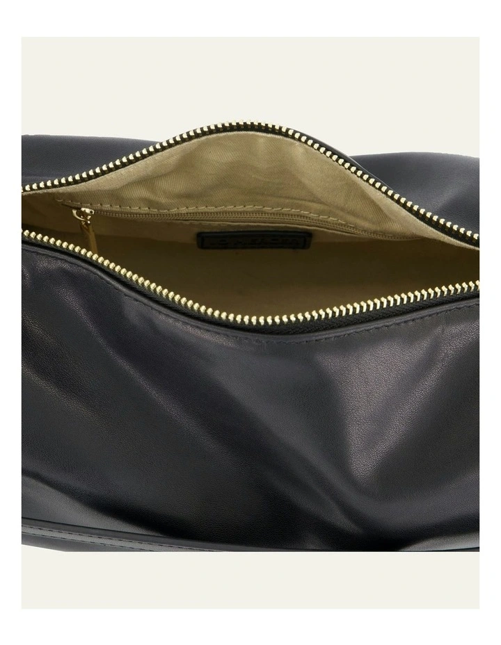 Sylvie Crossbody Bag in Black Leather image 4