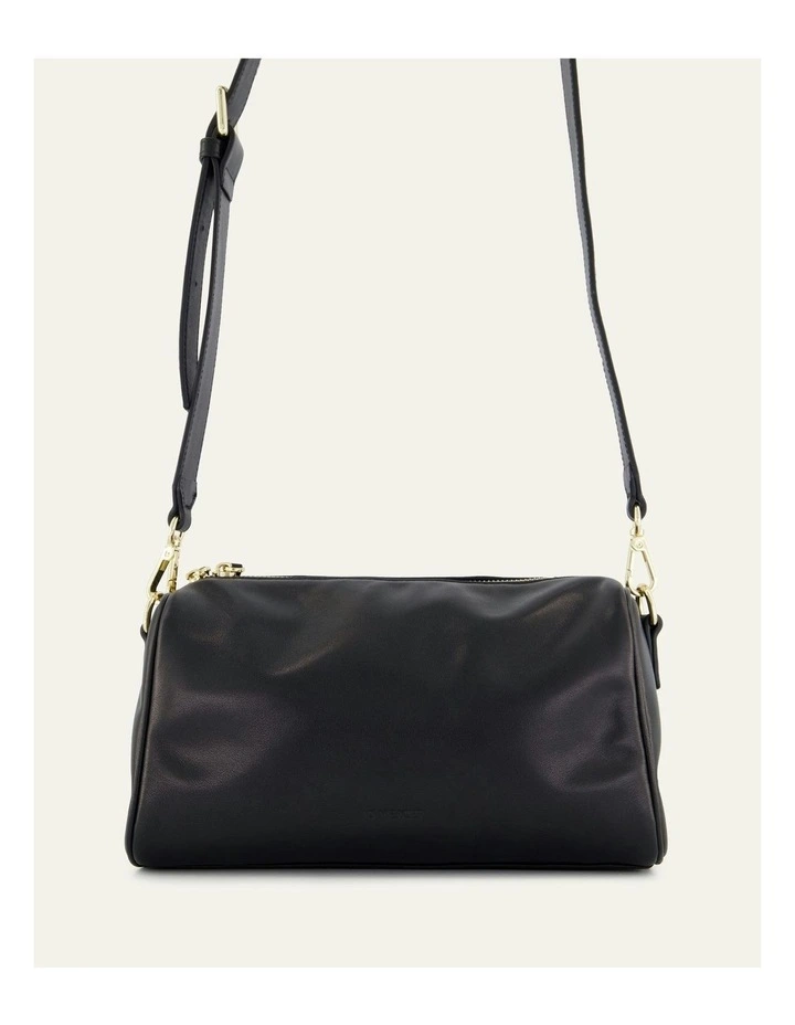Sylvie Crossbody Bag in Black Leather image 6