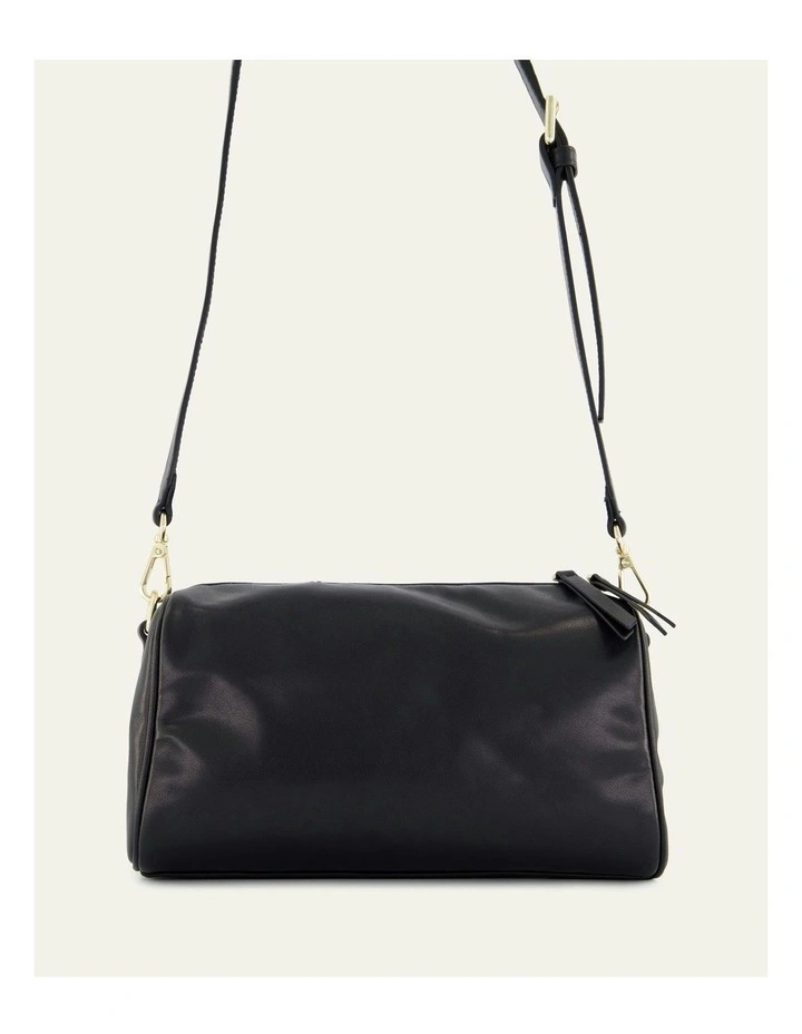 Sylvie Crossbody Bag in Black Leather image 7