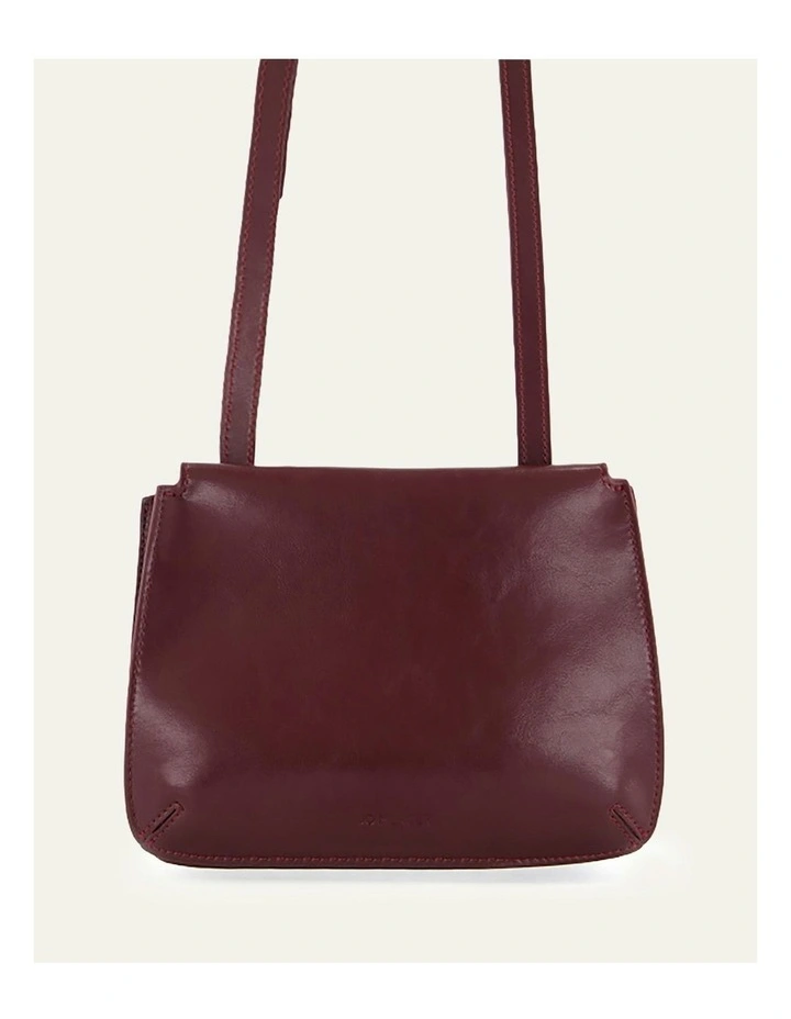Amber Crossbody Bag in Merlot Leather image 1