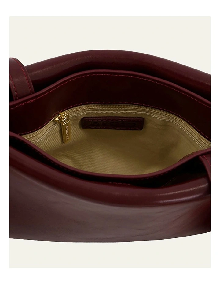 Amber Crossbody Bag in Merlot Leather image 5