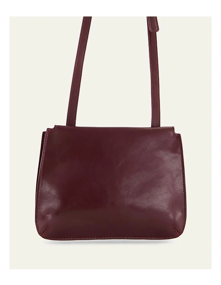 Amber Crossbody Bag in Merlot Leather image 6