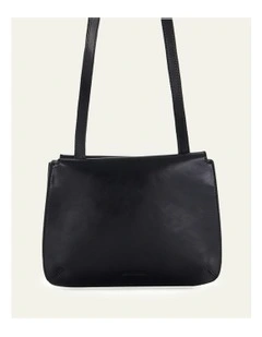 Amber Crossbody Bag in Black Leather
