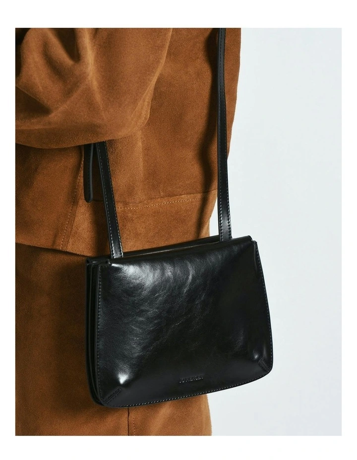 Amber Crossbody Bag in Black Leather image 2