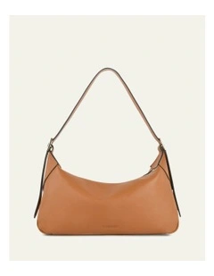 Florence Shoulder Bag in True Tan Leather
