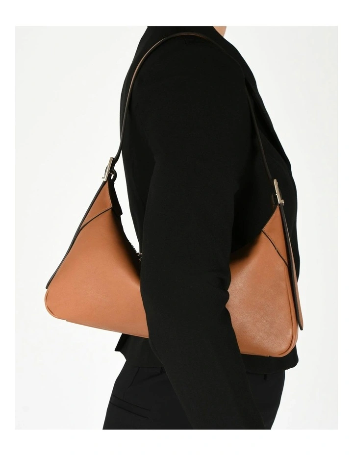 Florence Shoulder Bag in True Tan Leather image 2