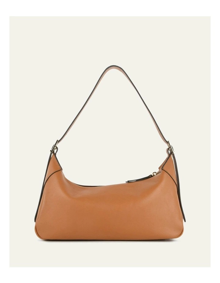 Florence Shoulder Bag in True Tan Leather image 4