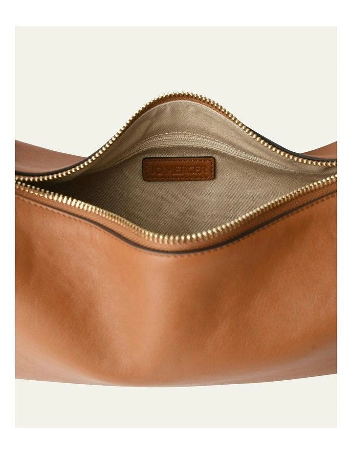 Florence Shoulder Bag in True Tan Leather image 5