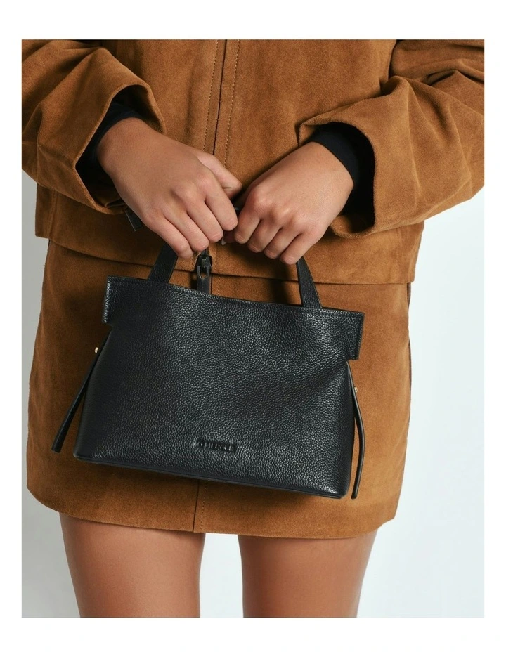 Mishi Crossbody Bag in Black Leather image 2