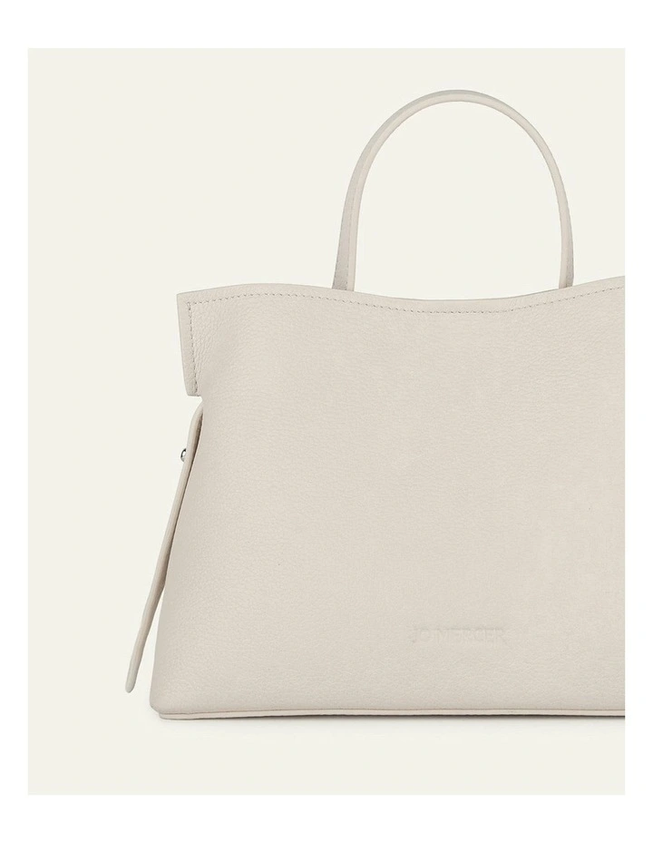 Mishi Crossbody Bag in Off White Leather image 3