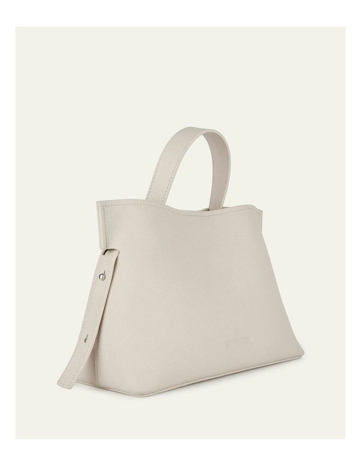 Mishi Crossbody Bag in Off White Leather image 6
