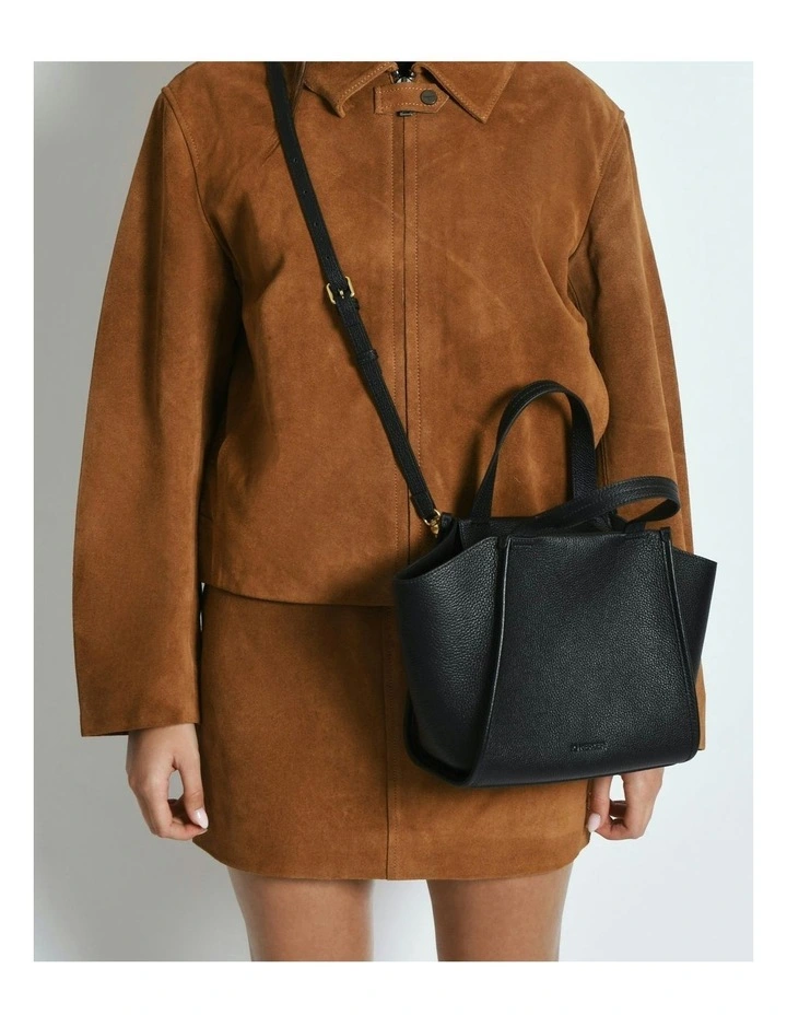 Joyce Crossbody Bag in Black Leather image 2