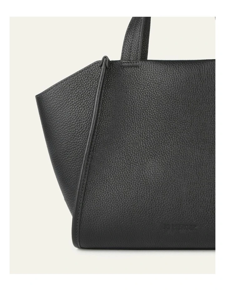 Joyce Crossbody Bag in Black Leather image 3
