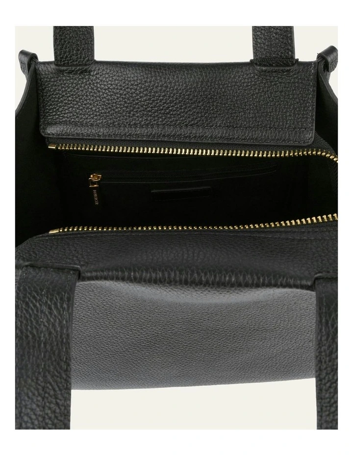 Joyce Crossbody Bag in Black Leather image 6