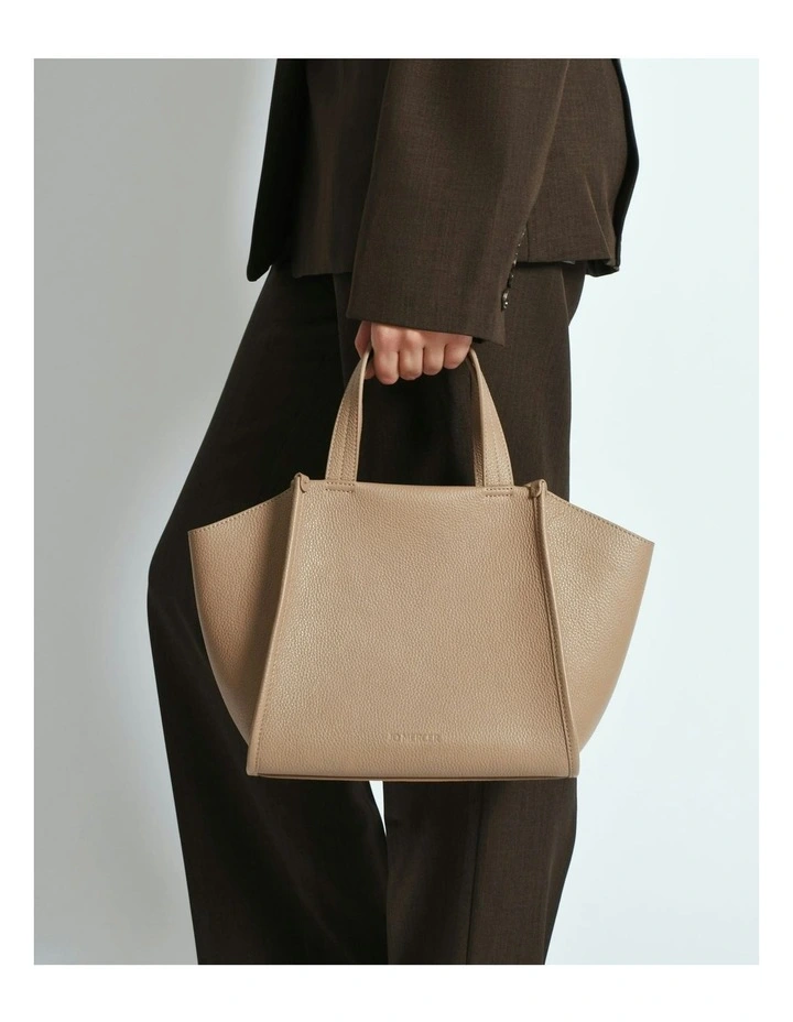 Joyce Crossbody Bag in Taupe Leather image 2