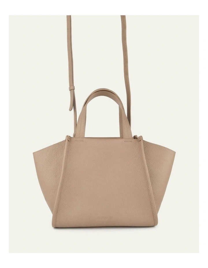 Joyce Crossbody Bag in Taupe Leather image 6
