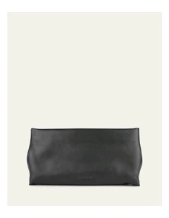 Bonnie Clutch Bag in Black Leather