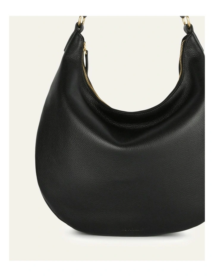 Margo Shoulder Bag in Black Leather image 3