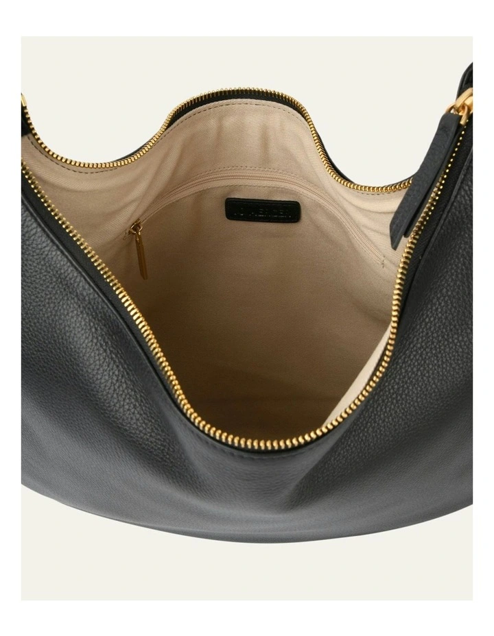 Margo Shoulder Bag in Black Leather image 5