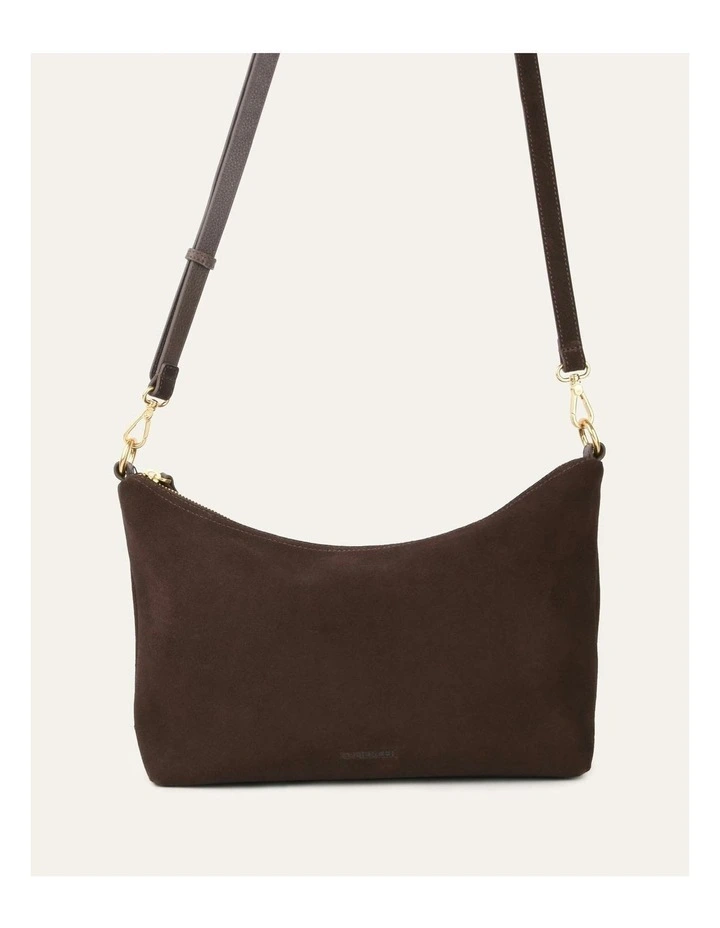Matisse Crossbody Bag in Bitter Choc Suede image 4