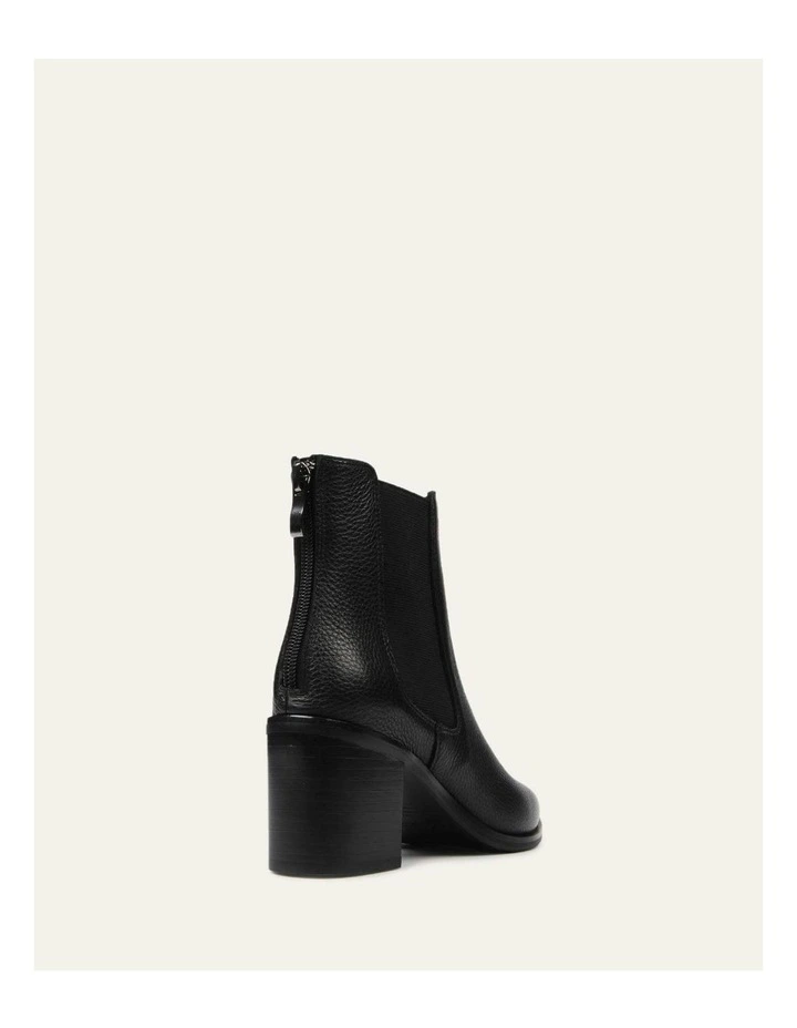 Allure Mid Ankle Leather Boots in Black image 6