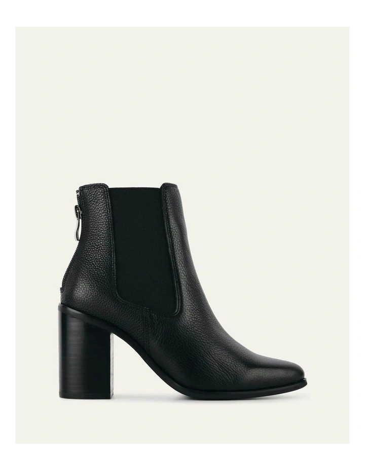 Lover High Ankle Leather Boots in Black image 1